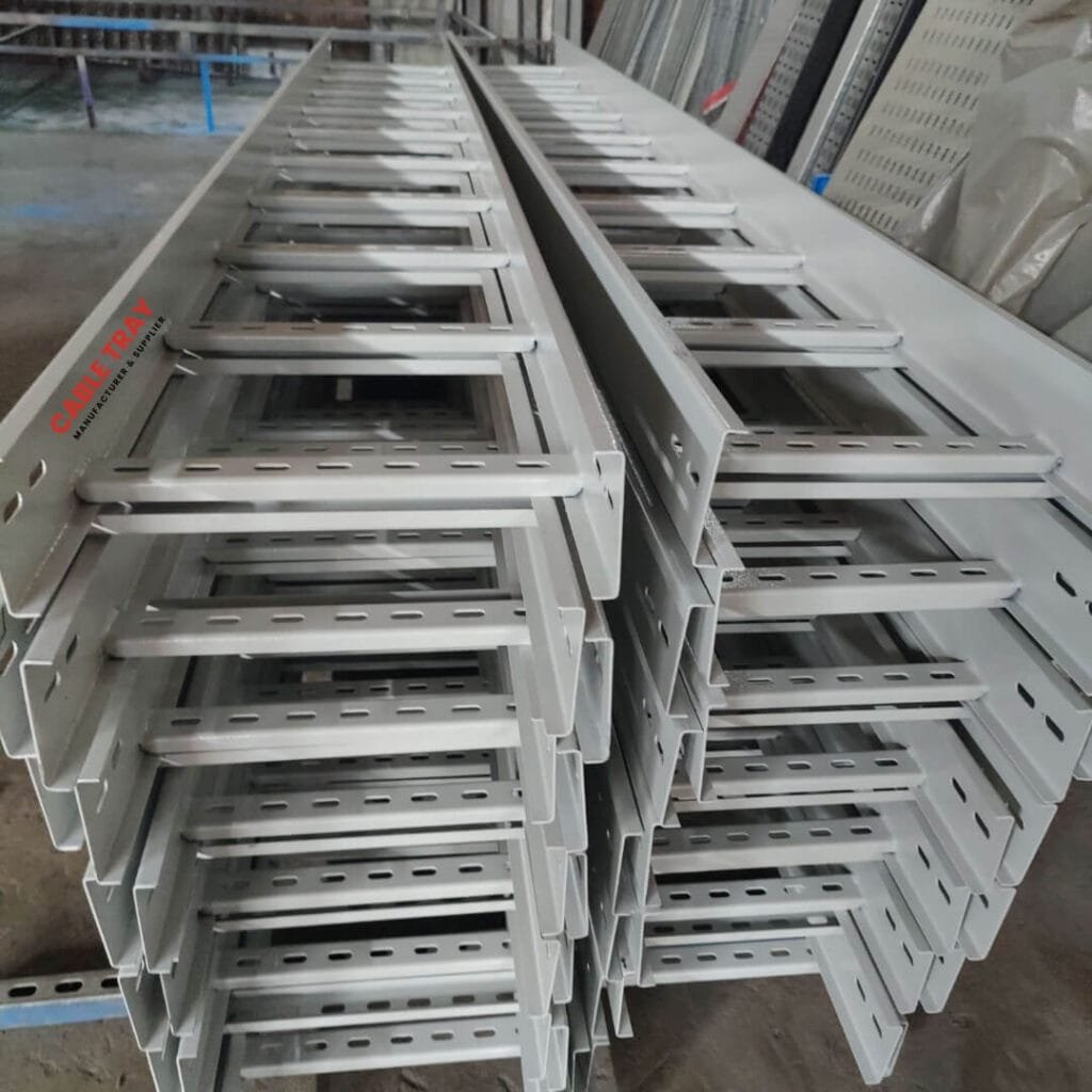 Heavy-duty ladder cable tray used in Pakistan for power and industrial projects